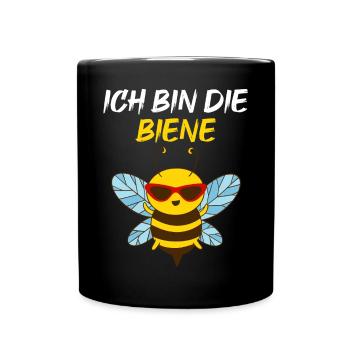Ich Bin Die Biene Lustiger Name Sabine Vorname - Tasse einfarbig - Schwarz - Vorne