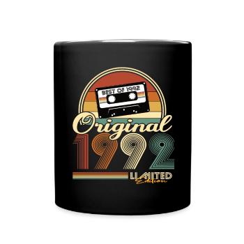 30. Geburtstag Jahrgang 1992 Original 1992 - Tasse einfarbig - Schwarz - Vorne