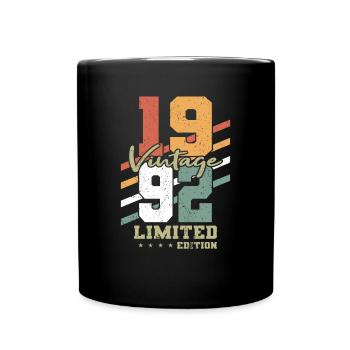 30. Geburtstag Jahrgang 1992 Vintage 1992 - Tasse einfarbig - Schwarz - Vorne