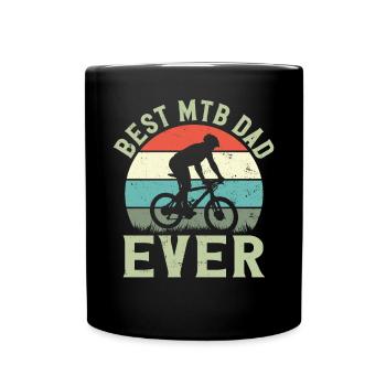 Enduro MTB Mountain Bike Riding - Tasse einfarbig - Schwarz - Vorne