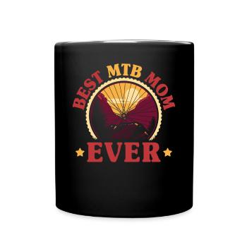 Enduro MTB Mountain Bike Riding - Full Colour Mug - black - Front