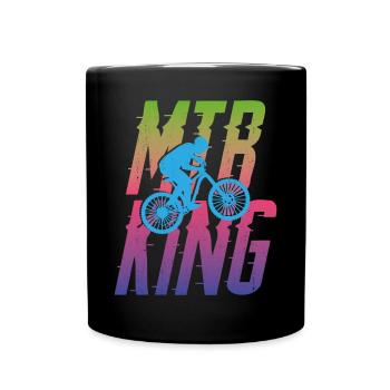 Enduro MTB Mountain Bike Riding - Full Colour Mug - black - Front