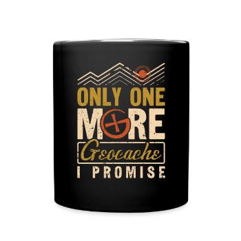 Geocaching Geocacher Cadeau - Mug uni - noir - Devant