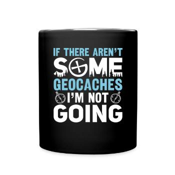 Geocaching Geocacher Cadeau - Mug uni - noir - Devant