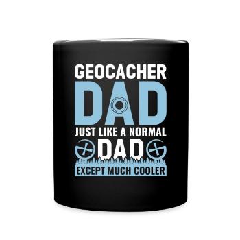 Geocaching Geocacher Cadeau - Mug uni - noir - Devant