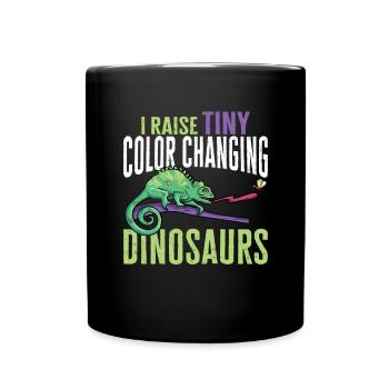 Caméléon, Lézard, Reptile, Herpétologiste - Mug uni - noir - Devant