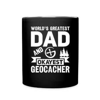 Geocaching Geocacher Cadeau - Mug uni - noir - Devant