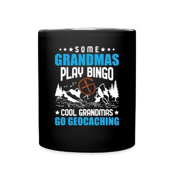Geocaching Geocacher Cadeau - Mug uni - noir - Devant