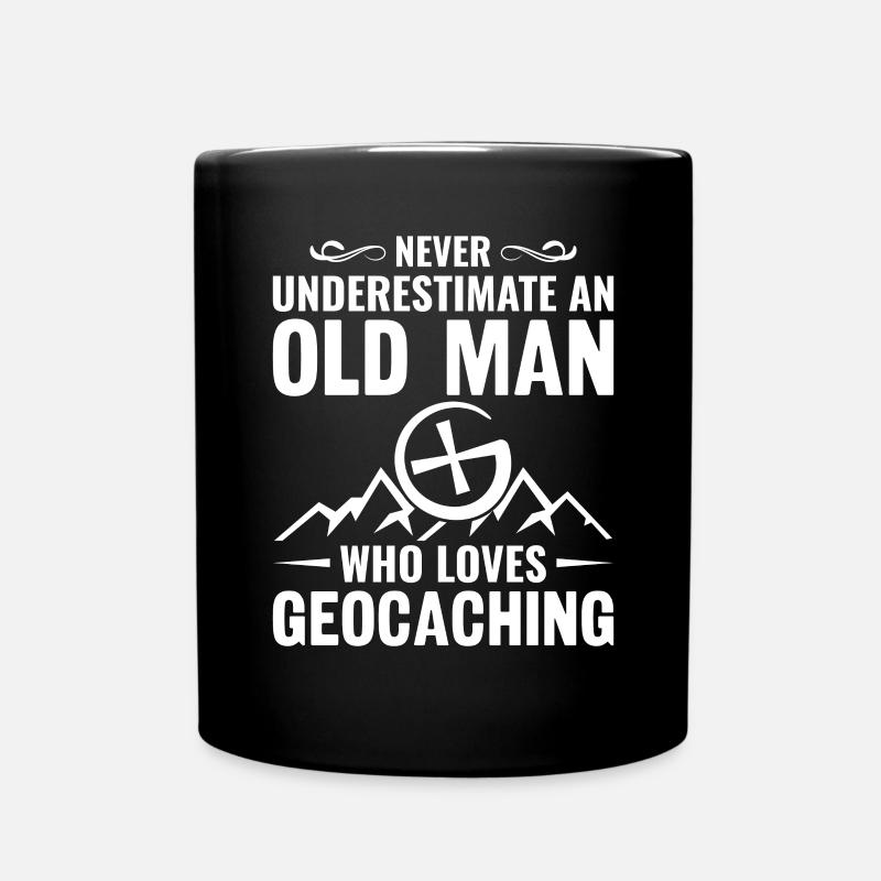 Geocaching Geocacher Geschenk - Tasse einfarbig - Schwarz