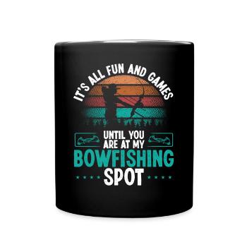 Bowfisher Fisherman Bowfishing Spot Bowfisher - Tasse einfarbig - Schwarz - Vorne