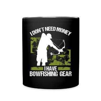 Bowfisher Je n’ai pas besoin de Money Bowhunter BowfishingBo - Mug uni - noir - Devant