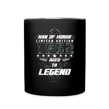 Man of Honor Year of Birth 1962 Camouflage Gift - Full Colour Mug - black - Front