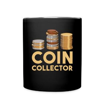 Numismatics Coin Collecting Gift - Full Colour Mug - black - Front