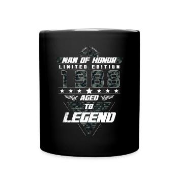 Man of Honor Year of Birth 1988 Camouflage Gift - Full Colour Mug - black - Front