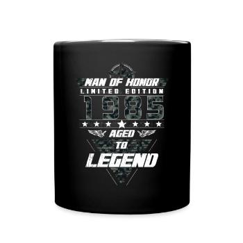 Man of Honor Year of Birth 1985 Camouflage Gift - Full Colour Mug - black - Front