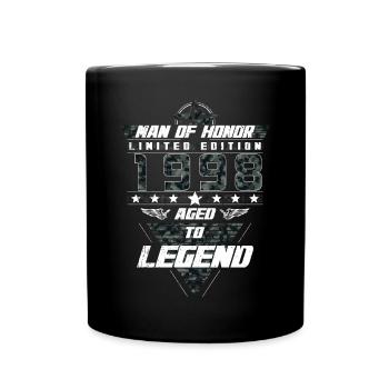 Homme d’honneur Année de naissance 1998 Cadeau de camouflage - Mug uni - noir - Devant