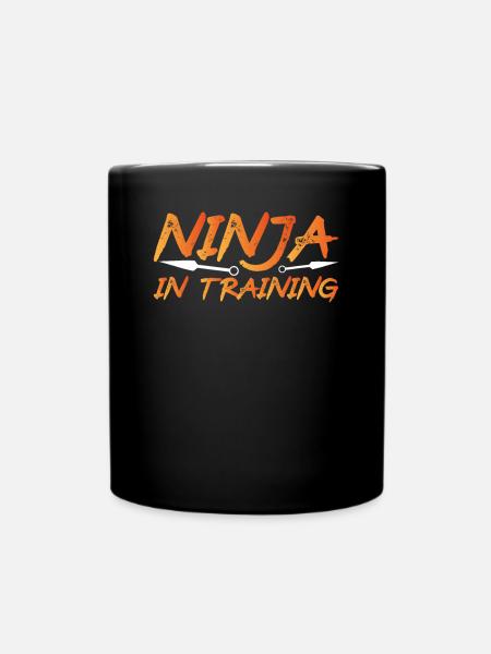 Ninja in Training Japan - Full Colour Mug - black