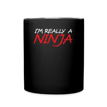 I'm really a ninja - Full Colour Mug - black - Front