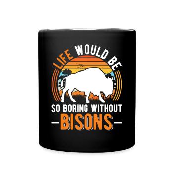 Buffalo Gift Bison Water Buffalo Buffalo - Full Colour Mug - black - Front