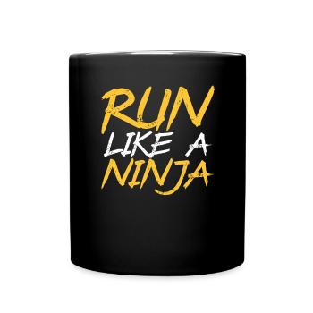 Run like a ninja in Japan - Full Colour Mug - black - Front