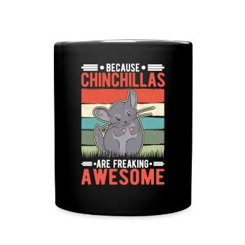 Parce que les chinchillas sont impressionnants - Mug uni - noir - Devant