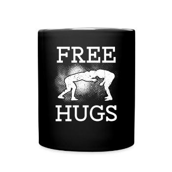 Free Hugs Martial Arts - Full Colour Mug - black - Front