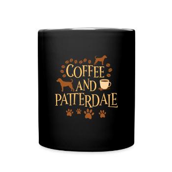Coffee and Patterdale - Full Colour Mug - black - Front