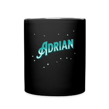 Adrian name personalized - Full Colour Mug - black - Front