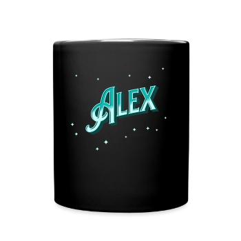 Nom d’Alex personnalisé - Mug uni - noir - Devant