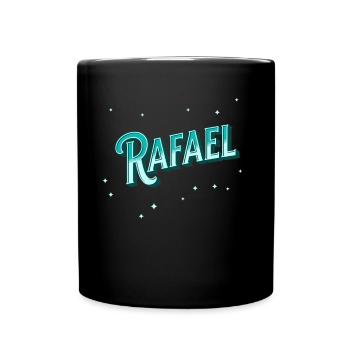 Rafael nomme des noms personnalisés - Mug uni - noir - Devant