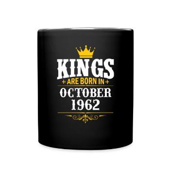 Octobre 1962 - Cadeau du 60e anniversaire. Légende. - Mug uni - noir - Devant