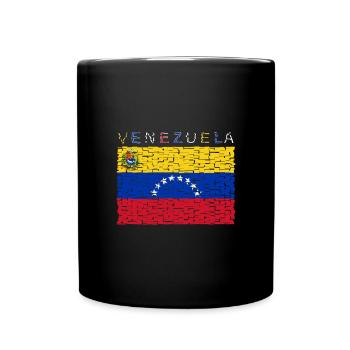 Venezuela Flag Caracas - Full Colour Mug - black - Front