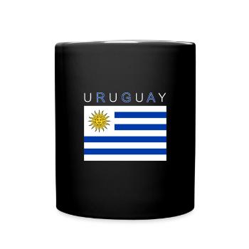 Uruguay Flagge Montevideo - Tasse einfarbig - Schwarz - Vorne