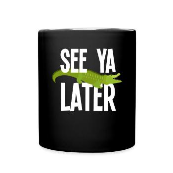 Alligator Alligator Crocodile Crocodile - Mug uni - noir - Devant