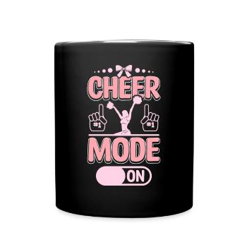 Cheerleader Cheer mode on - Tasse einfarbig - Schwarz - Vorne