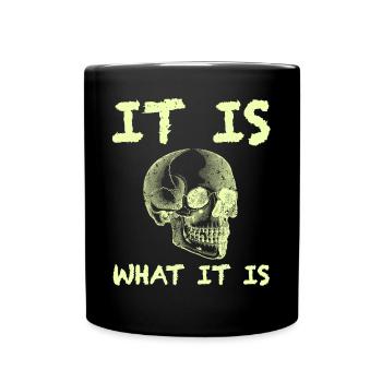 C’est ce qu’il | dictons drôles, crâne - Mug uni - noir - Devant