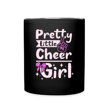 Pretty little cheer girl - Tasse einfarbig - Schwarz - Vorne
