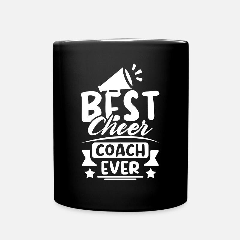 Best cheer coach ever - Tasse einfarbig - Schwarz