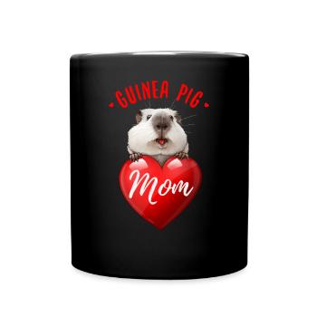 Cochon d’Inde Maman - Mère - Amour - Mug uni - noir - Devant