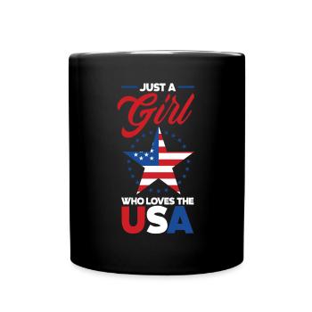 Amérique États-Unis Américain Américain - Mug uni - noir - Devant