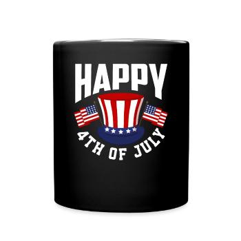 Amérique États-Unis Américain Américain - Mug uni - noir - Devant