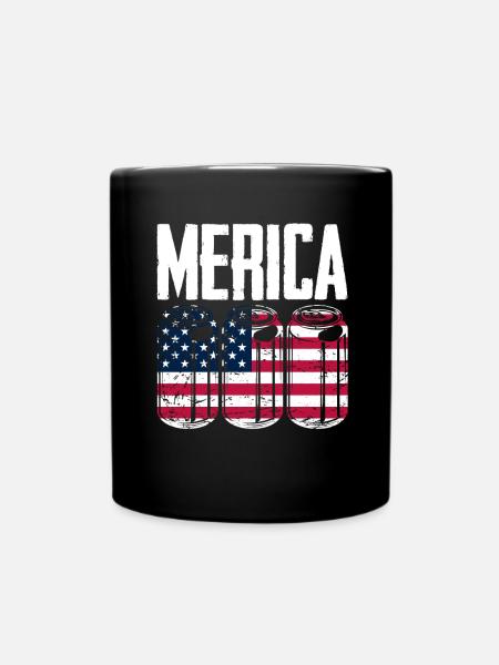 America USA American American - Full Colour Mug - black