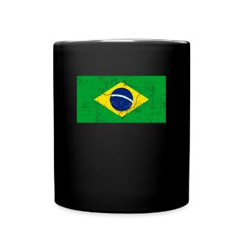 Brazil Flag - Full Colour Mug - black - Front