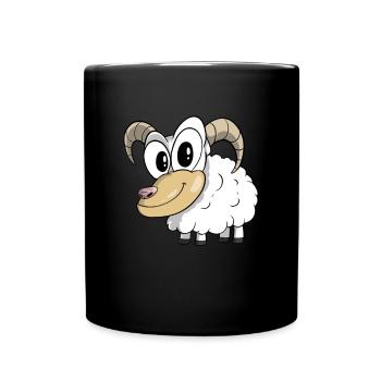Jakobschaf Moutons de montagne Moutons - Mug uni - noir - Devant