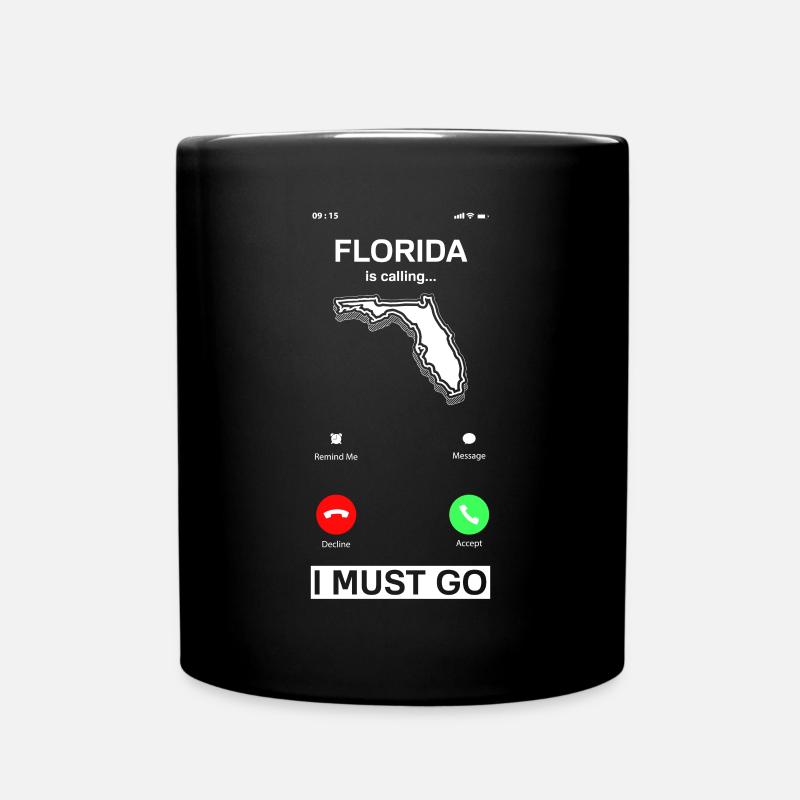 Florida - Tasse einfarbig - Schwarz