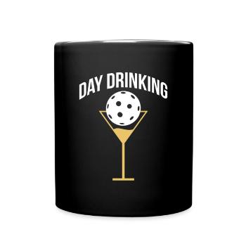 Day Drinking Shirt Pickleball Gift - Full Colour Mug - black - Front
