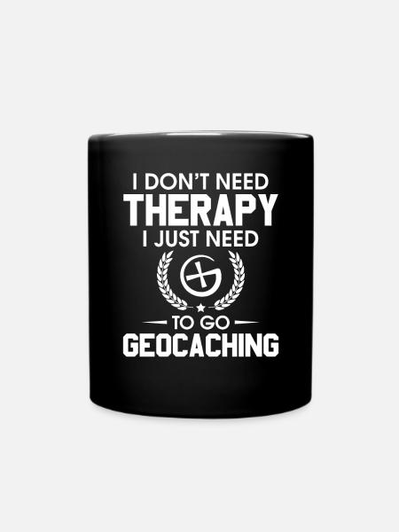 Geocaching Geocacher Cadeau - Mug uni - noir