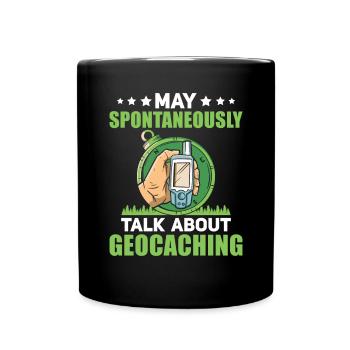 Geocaching Geocacher Cadeau - Mug uni - noir - Devant