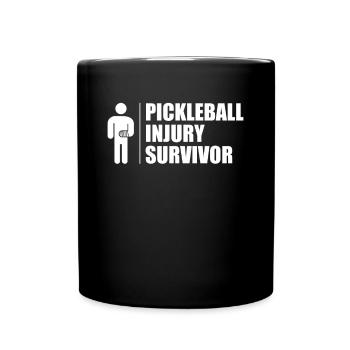 Pickleball Injury Survivor Shirt - Full Colour Mug - black - Front