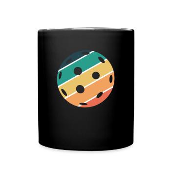 Vintage Retro Pickleball Shirt Geschenk - Tasse einfarbig - Schwarz - Vorne